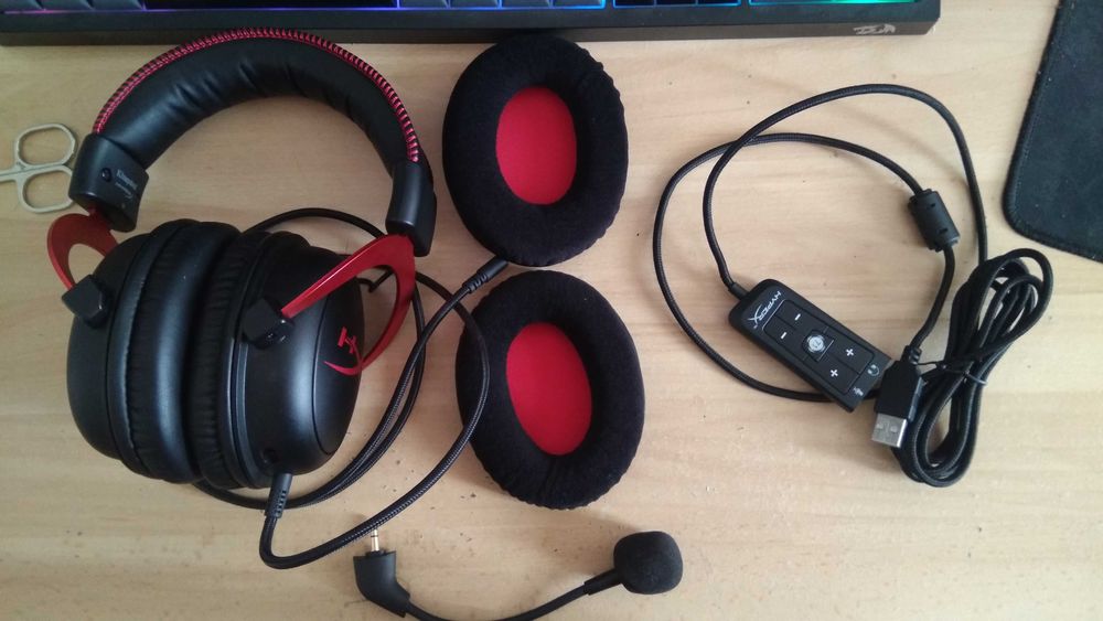 Słuchawki gamingowe HyperX Cloud II idealne stan