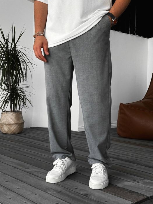 Широкі чоловічі брюки Baggy /S-XL/ Мужские чёрные серые штаны