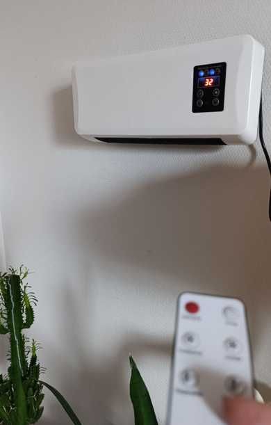 обігрівач настінний з пультом вентилятор дуйка тепло кондиціонер сушка