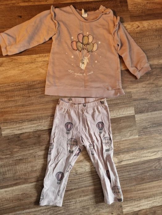 Komplet 12-18 mcy H&M leginsy bluza