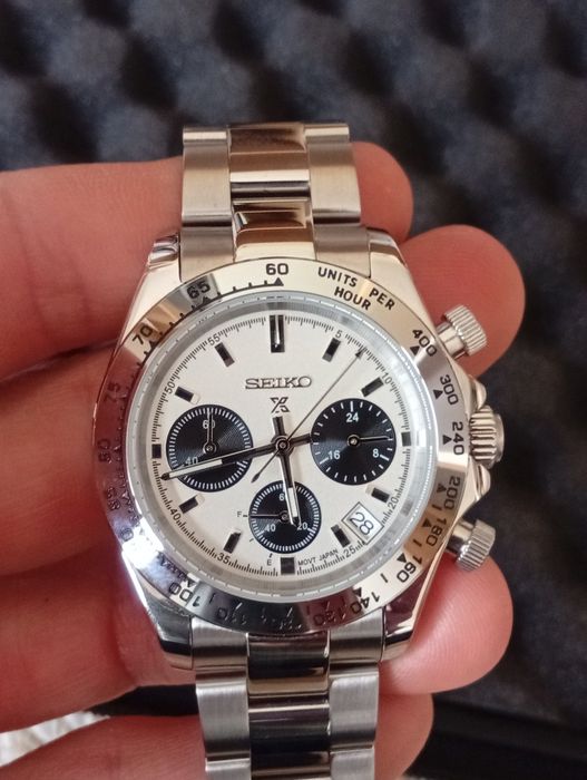 Relógio Cronógrafo Seiko VK63 "Panda"
