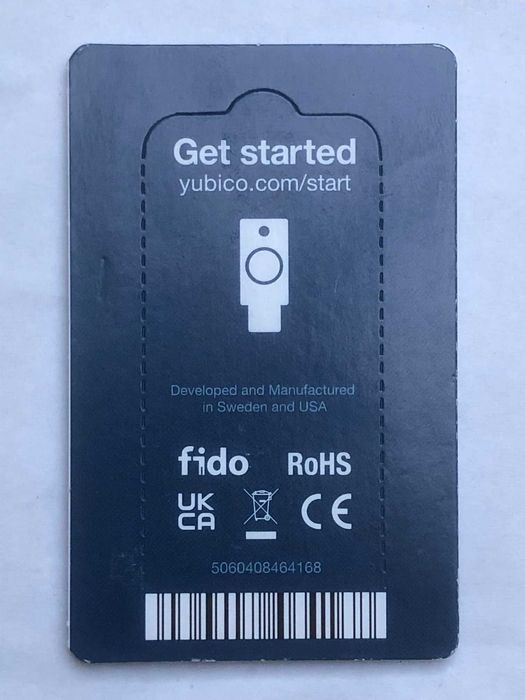 Yubikey BIO. Klucz sprzętowy MFA na USB-A , nowy