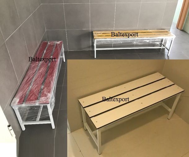 Banco Corrido p/ Balneário Escolas Ginásio Industria Madeira Fenólico