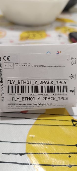 Sensor de umidade e temperatura.