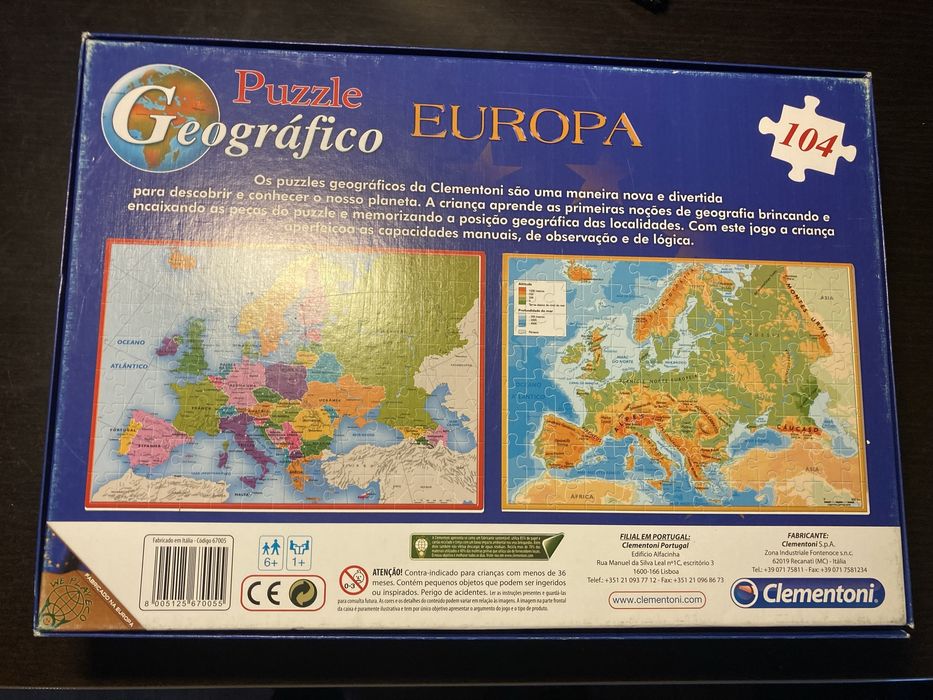 Puzzle Mapa Europa e Star Wars