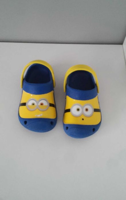 Klapki Kroksy crocs chodaki codzienne basen Minionki 24 DOKŁADNE FOTO