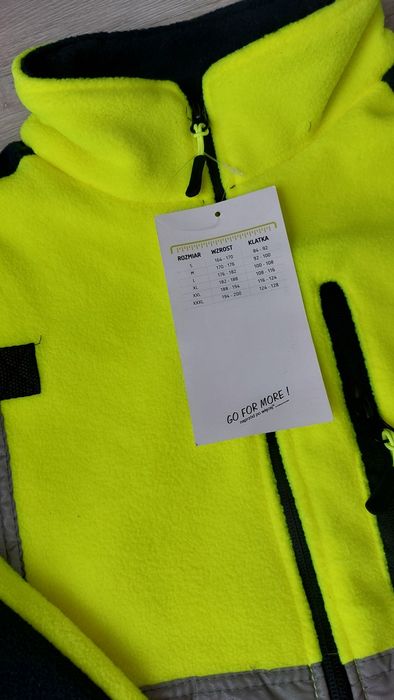 Bluza polarowa robocza odblaskowa