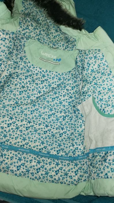 EXCELENTE l Blusão NEVE/chuva acolchoado Menina 6 Anos