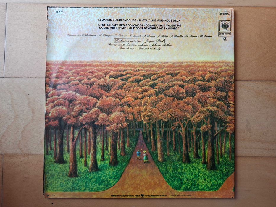 Álbum de vinil Vintage Joe Dassin Le Jardin Du Luxembourg