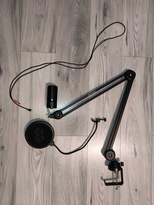 Mikrofon, ramię, zestaw