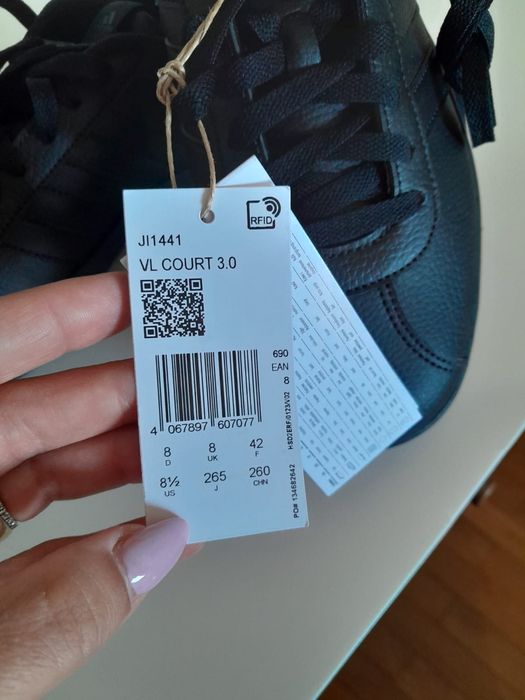 Sapatilhas Adidas Pretas VL Court 3.0