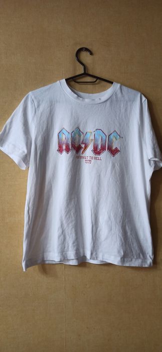 T-shirt biały AC/DC