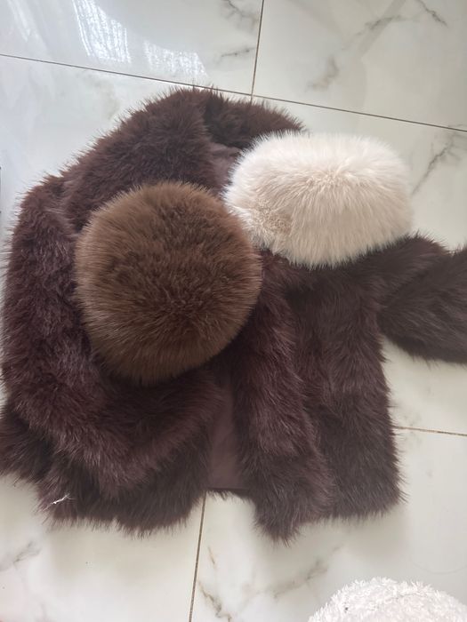 хутряна Шапка зимова еко песець знижка в подарунок залишилися 2ш!