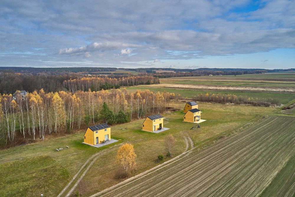 Premium Domek na Roztoczu z  prywantun jacuzzi, sauną i rowerami