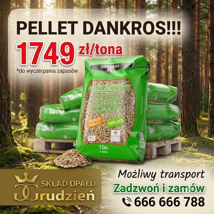Pellet Dankros !! Pellet Rezult/ Olczyk/ Grudzień/ promocja !! niska cena !!