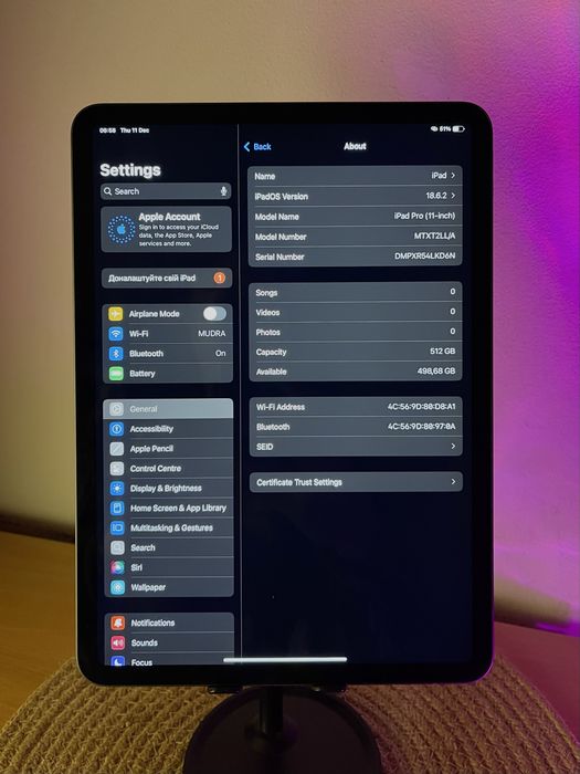 IPad Pro 11’’ (2018) 512Gb WiFi + чохол і apple pencil 2 в подарунок!