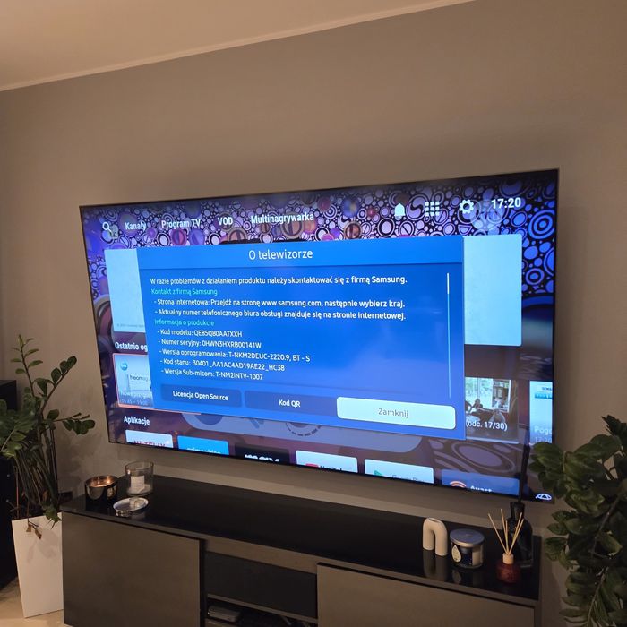 Qled Samsung ue85q80 85 Cali. Najwyższy model