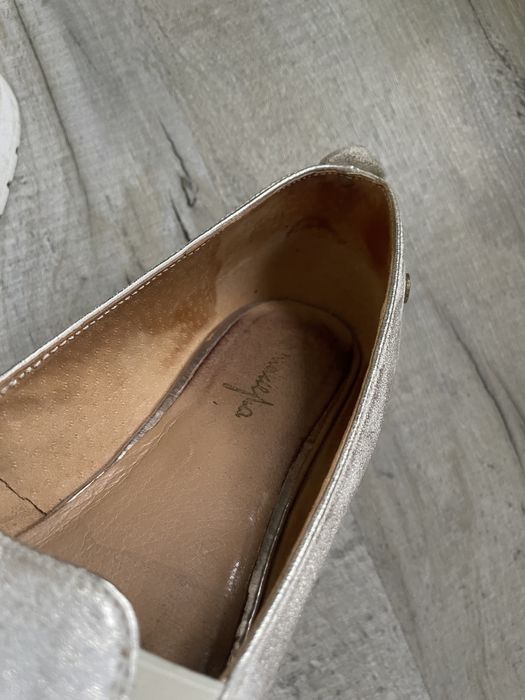 Srebrne buty damskie Maciejka