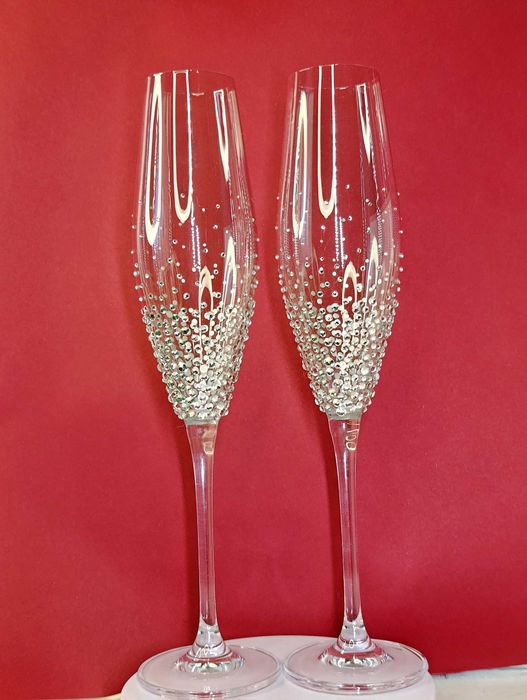 Унікальні весільні бокали, весільні аксесуари, весільні келихи. Пишіть