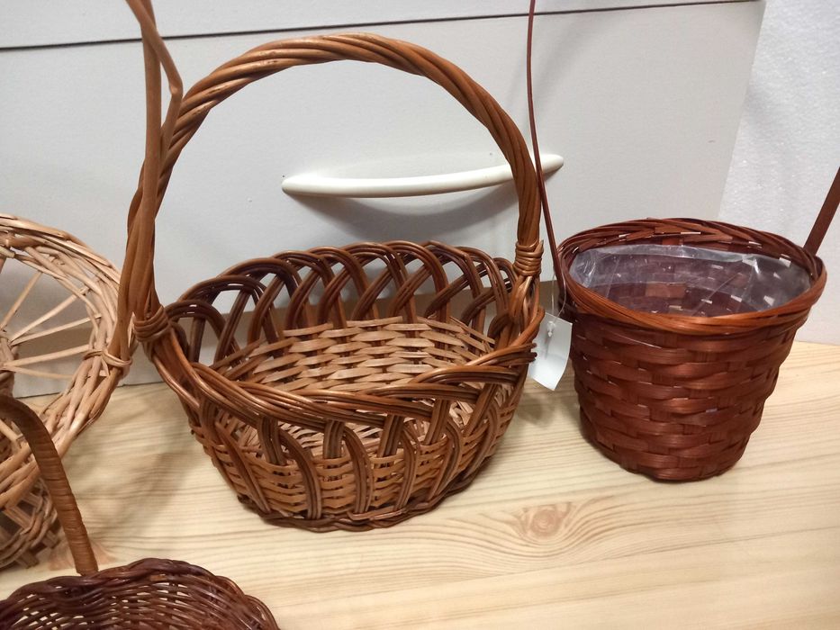 Koszyczki wiklinowe ozdobne – dekoracja małe koszyki -6 szt.