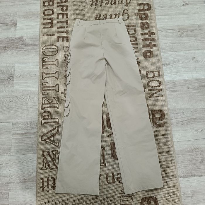 Dzwony bojówki beżowe