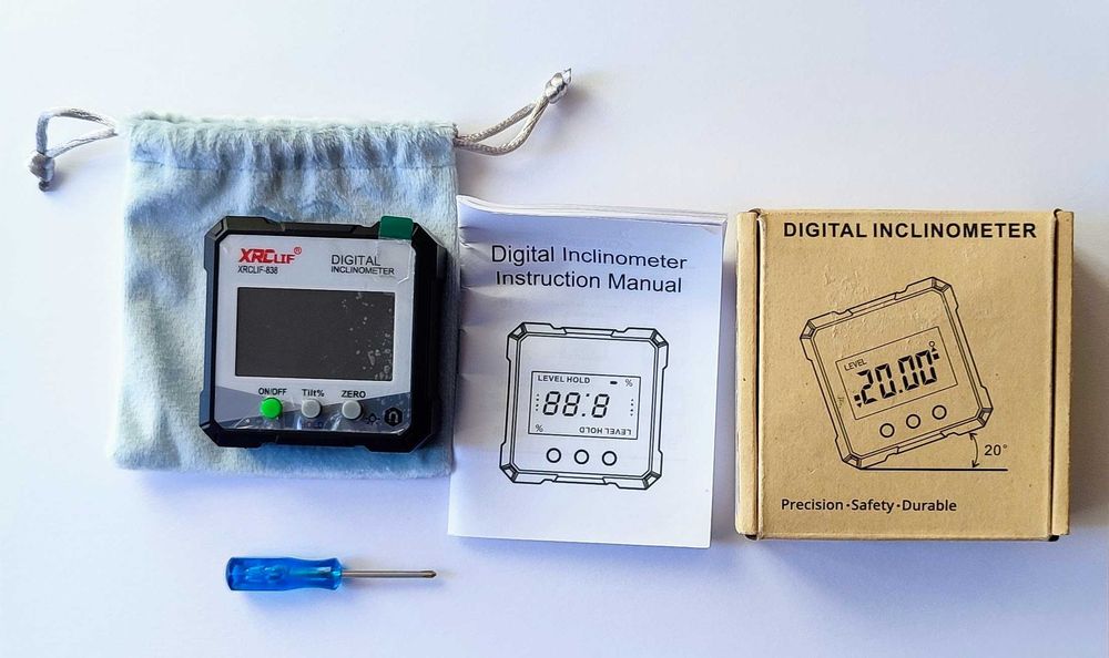 Кутомір Інклінометр Рівень з Магнітною Основою