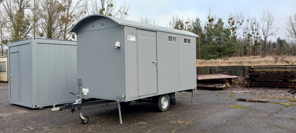 Barakowóz budowlany socjalny pracowniczy - gotowy do użytku, stan db