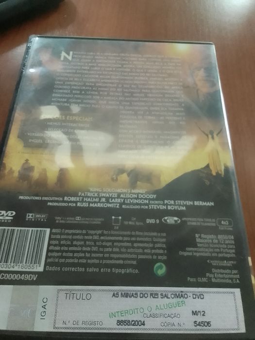 Dvd As minas de Salomão