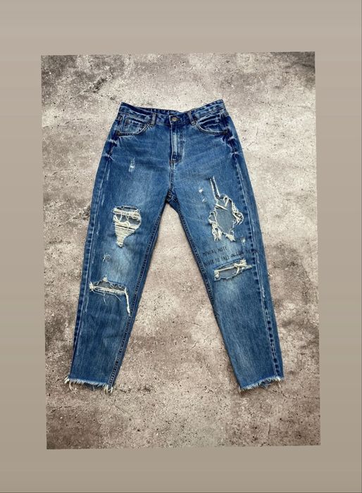 Женские рваные джинсы Pull & Bear S бойфренды
