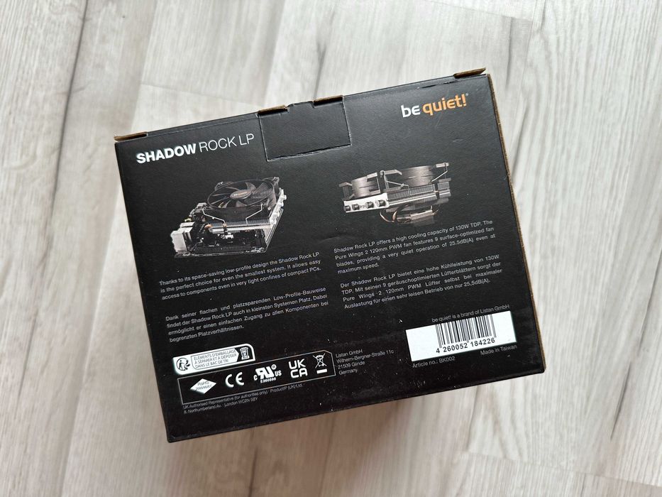 Chłodzenie CPU aktywne Be Quiet! Shadow Rock LP 120mm BK002 Nowe