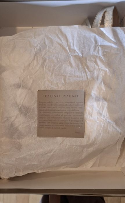 Sandálias de Festa Bruno Premi – Couro Prateado Metalizado