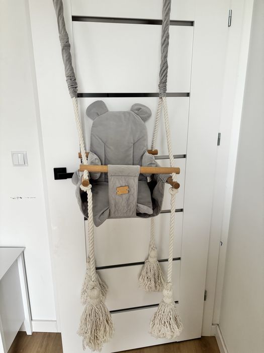 Huśtawka dla malucha 6M+ szara  Edisa