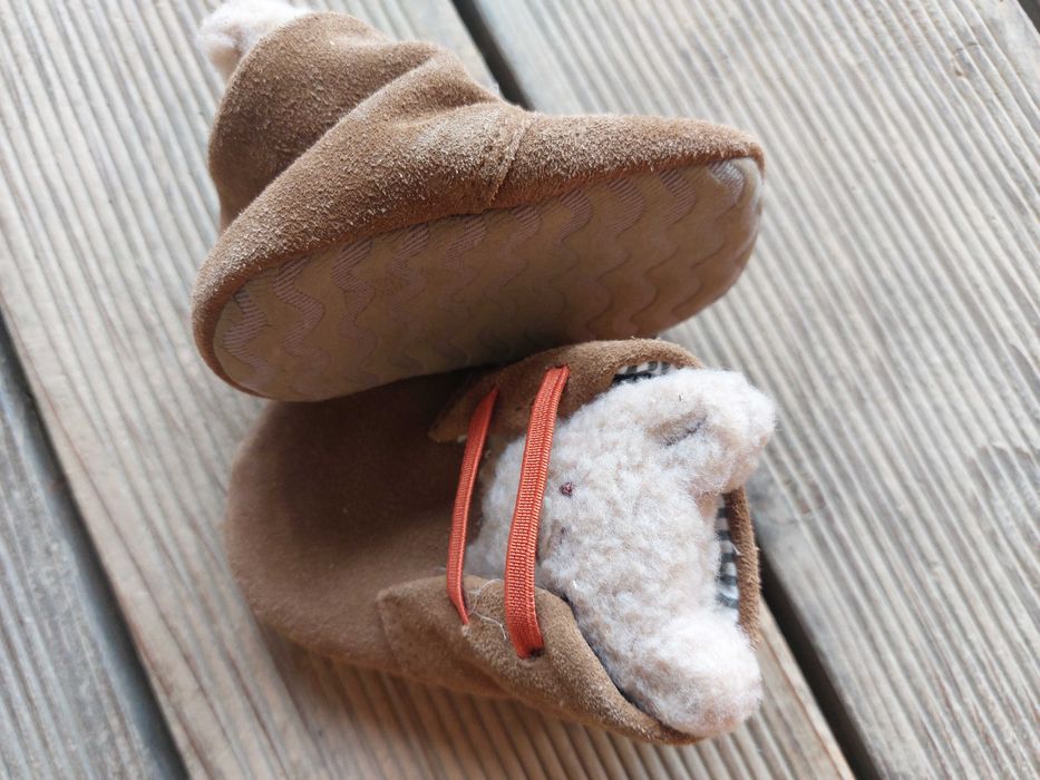 Buciki buty do wózka do sesji zdjęciowej misie 6-9 mcy