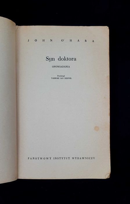 Syn doktora - John Ohara - 1967