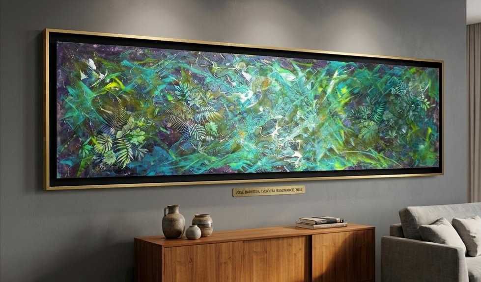 Quadro de José Barbosa - Obra original 140x40 técnica mista