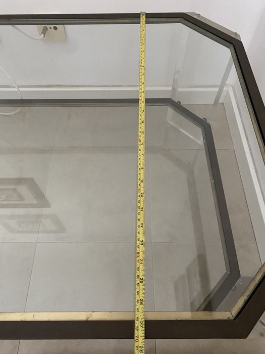 Mesa de centro, toda em vidro