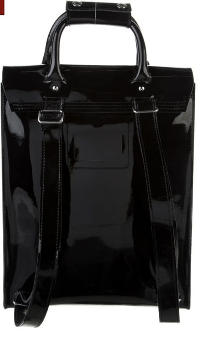 Dr. Martens plecak skóra naturalna lakierowana