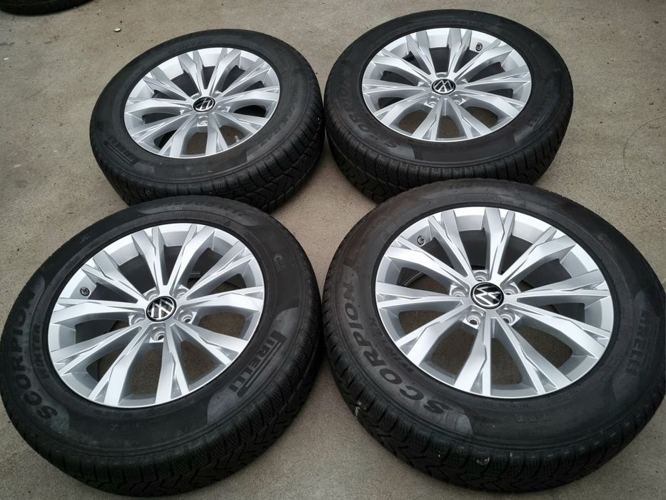 Koła Zimowe Alu z czujnikami 17" VW Tiguan II 2 5x112 Oryginalne