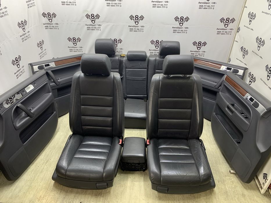 VW Touareg салон чорна шкіра туарег таурег
