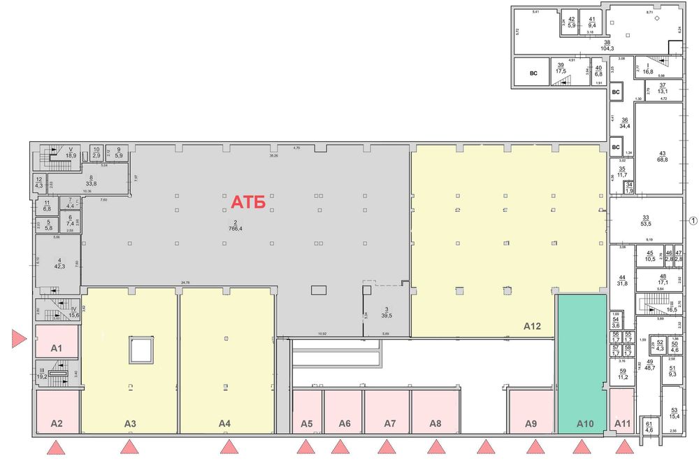 Оренда фасадного приіщення 200 кв. м.
