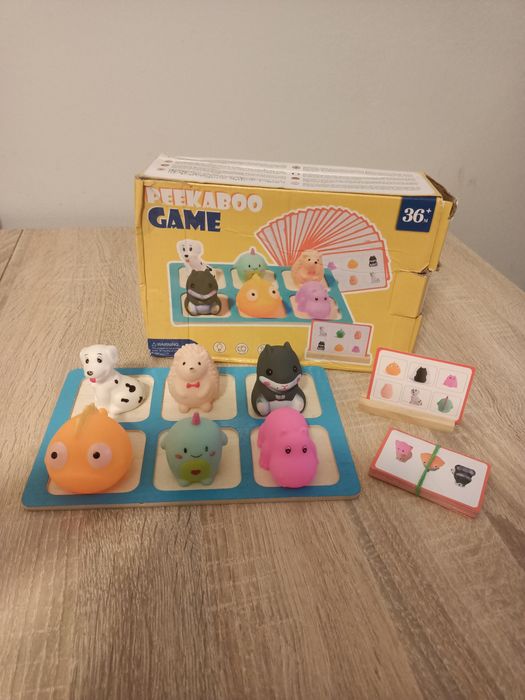 Układanka edukacyjna gumowe piszczace zwierzątka