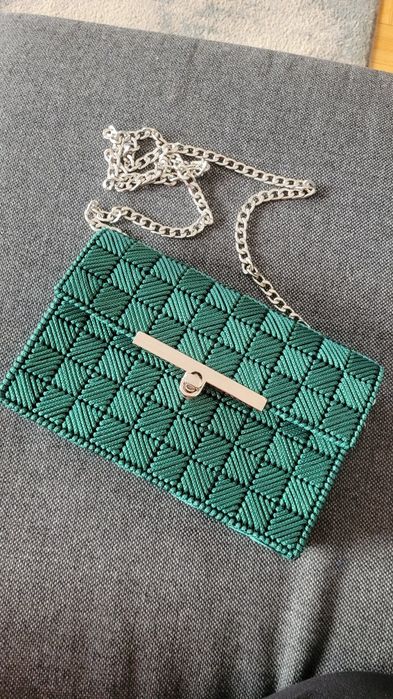 Elegancka torebka handmade na kanwie