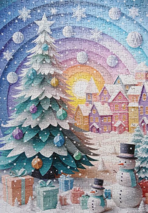 Puzzle * 500 * Christmas  Cherry Pazzi Castorland 3 szt.