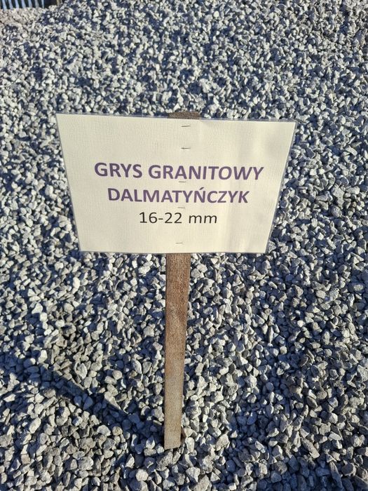 Grys granitowy 16-22mm dalmatyńczyk kamień ozdobny Sierpc Płock Żuromi