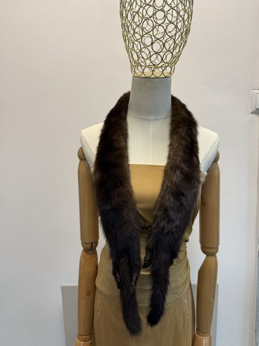 Норка шарф на застібці