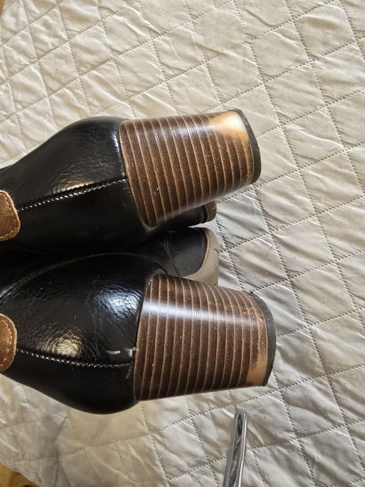 Botki czarne 37, buty na słupku