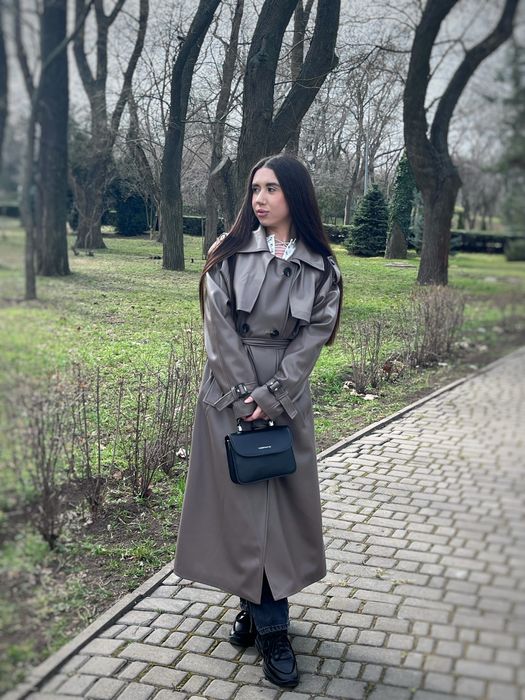 Тренч з екошкіри