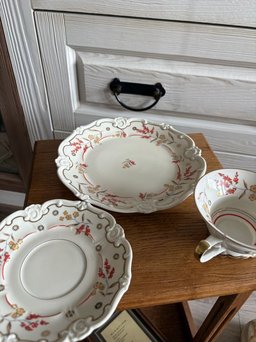 Filiżanka spodek trio porcelana Weimar