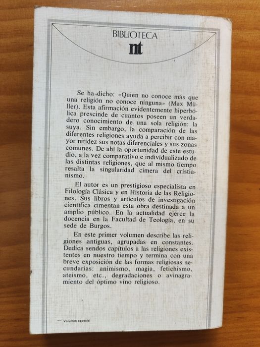História de las Religiones I, Constantes Religiosas de Manuel Guerra