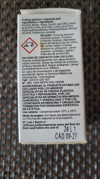 Поверхневий пілінг для обличчя феруловий Semildiet